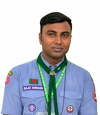 স্কাউটার রাজু সিকদার সম্পাদক ট্রুপ গিলওয়েল ওপেন  স্কাউট গ্রুপ